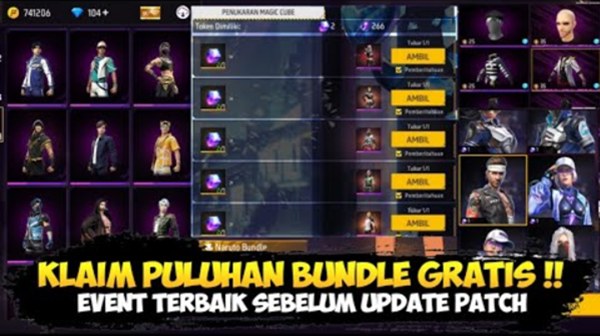 Bundle FF Gratis Cara Dapat Skin dan Bundle Free Fire Tanpa Top Up